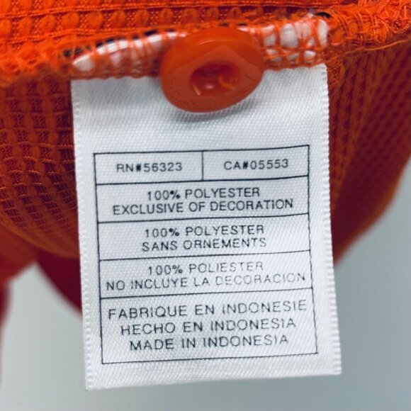 Nike Clemson Shirt Size L Men’s Tigers Team Issue On Field Polo Orange - Picture 5 of 10